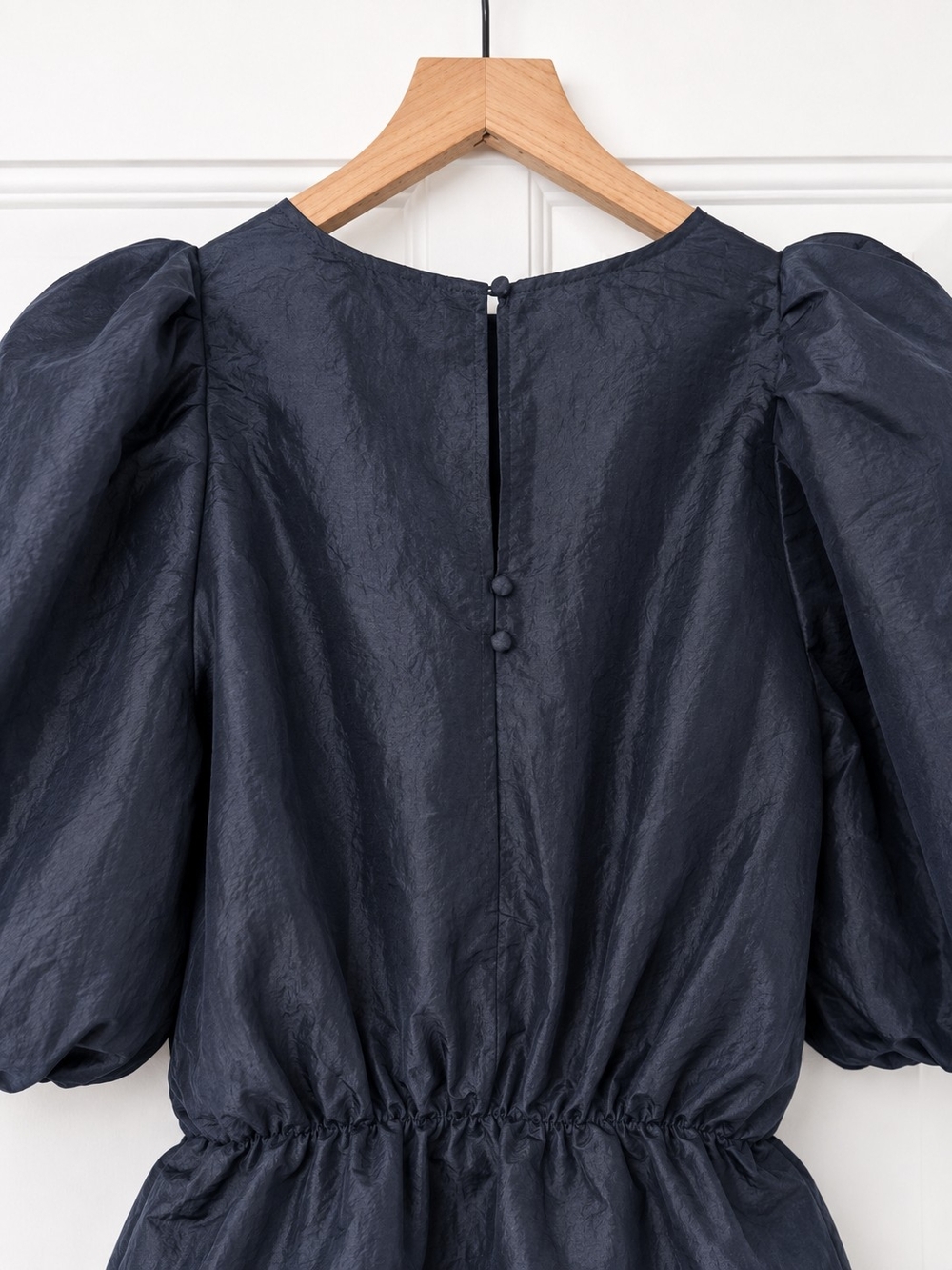 H&M Black Puff Sleeve Peplum Blouse - Picture 5 of 7